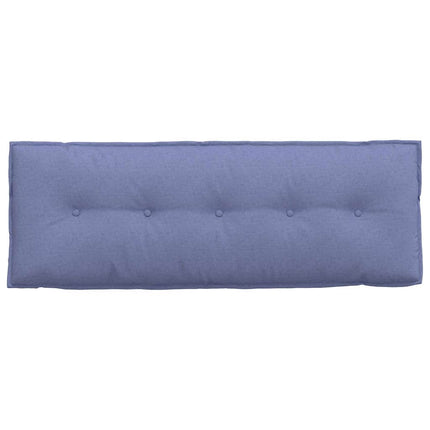 Rygpude Jeans blå 140 x 19 x 50 cm Stof