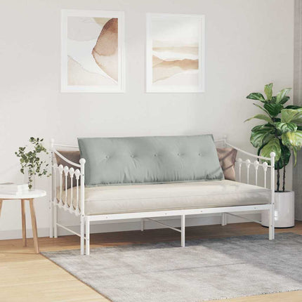Rygpude Lysegrå 140 x 50 cm Velourstof