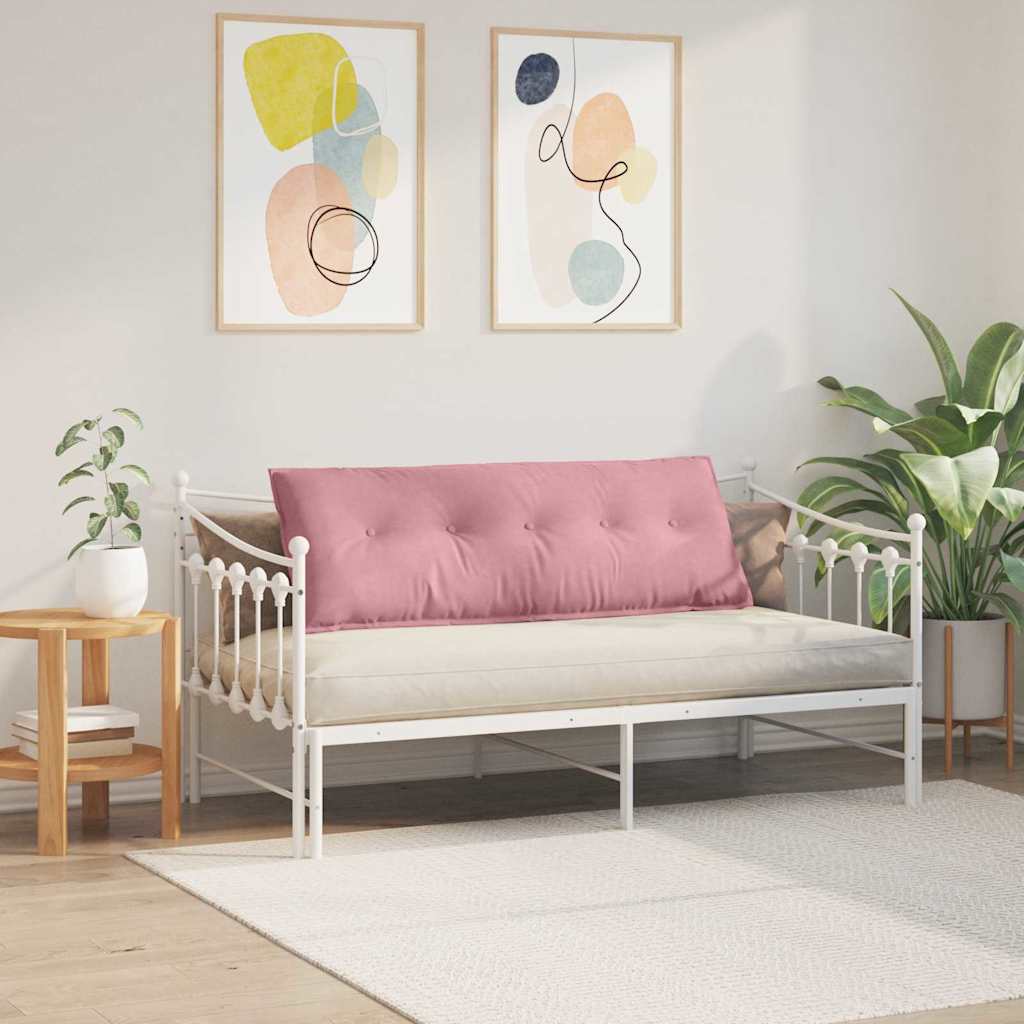 Rygpude Lyserød 140 x 50 cm Velourstof