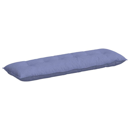 Rygpude Jeans blå 160 x 19 x 50 cm Stof