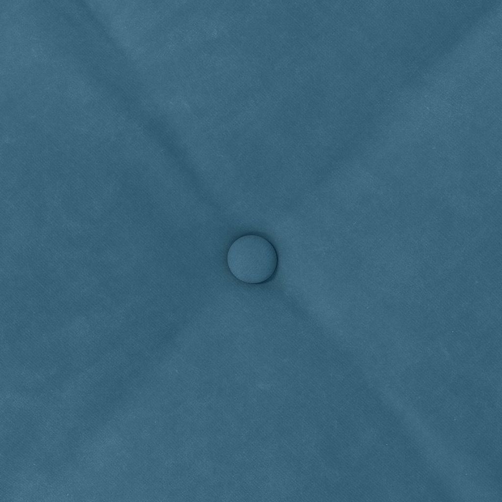 Rygpude Blå 160 x 50 cm Velourstof