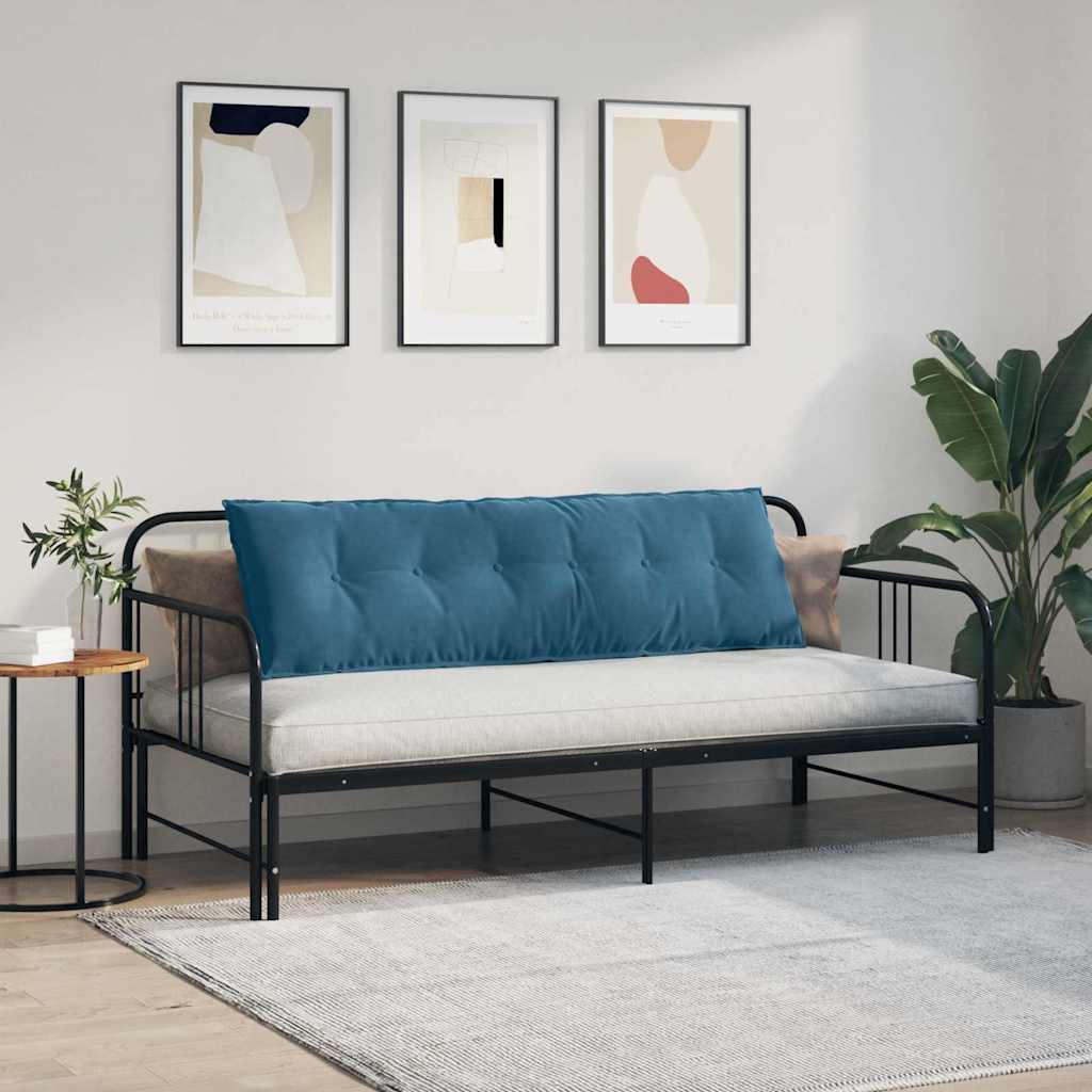 Rygpude Blå 160 x 50 cm Velourstof