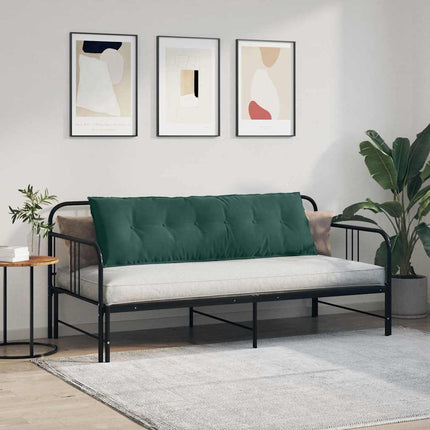 Rygpude Mørkegrøn 160 x 50 cm Velourstof