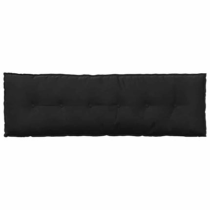 Rygpude Sort 160 x 50 cm Velourstof
