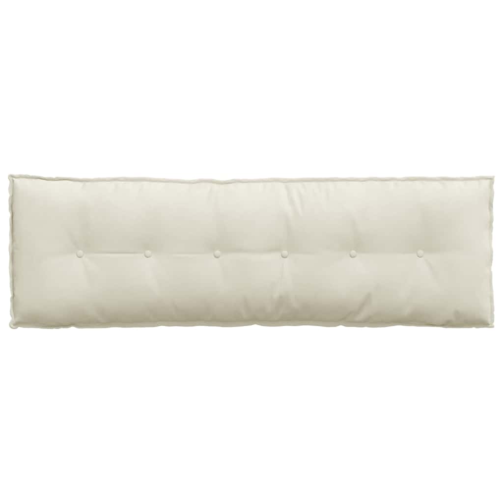 Rygpude Creme 160 x 50 cm Velourstof