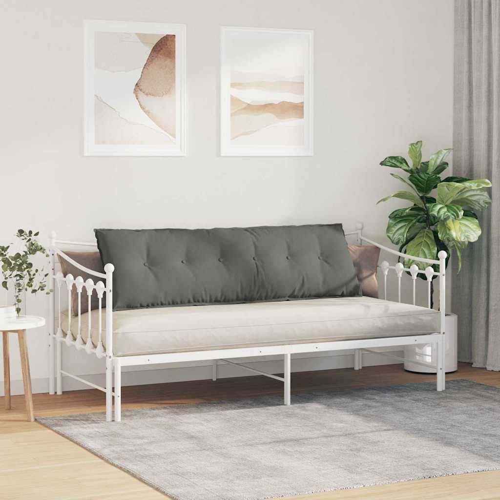 Rygpude Mørkegrå 160 x 50 cm Mikrofiberstof