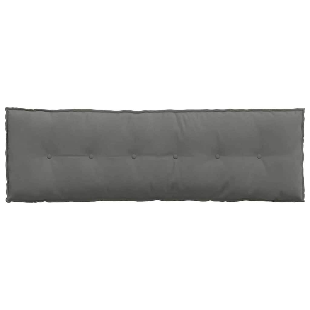 Rygpude Mørkegrå 160 x 50 cm Mikrofiberstof