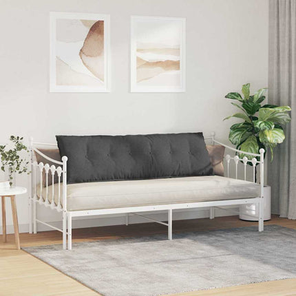 Rygpude Mørkegrå 160 x 50 cm Velourstof