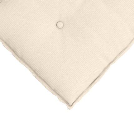 Rygpude Creme 160 x 50 cm Velourstof