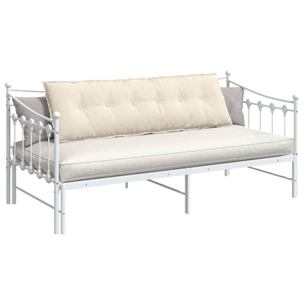 Rygpude Creme 160 x 50 cm Velourstof