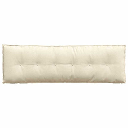 Rygpude Creme 160 x 50 cm Velourstof