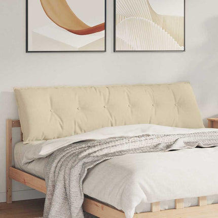 Rygpude Creme 180 x 19 x 50 cm Stof