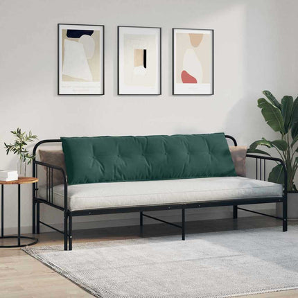 Rygpude Mørkegrøn 180 x 50 cm Velourstof