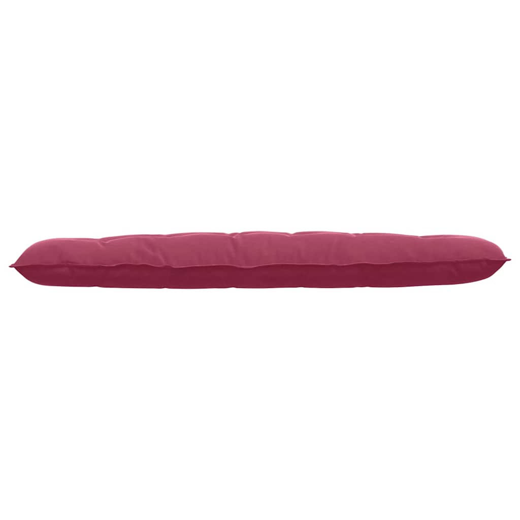 Rygpude Vinrød 180 x 50 cm Velourstof