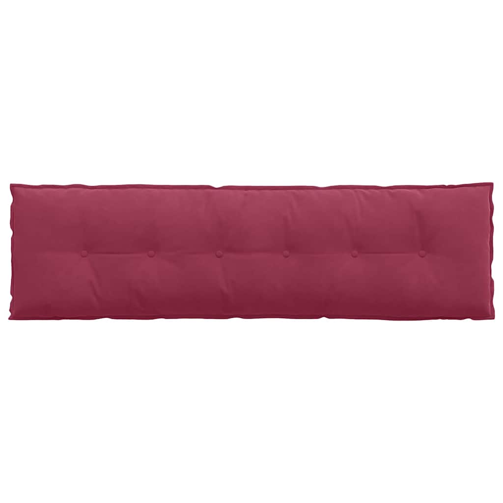 Rygpude Vinrød 180 x 50 cm Velourstof