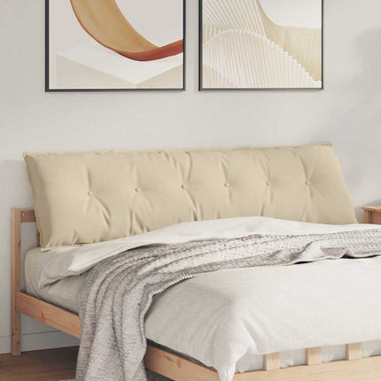 Rygpude Creme 180 x 50 cm Mikrofiberstof