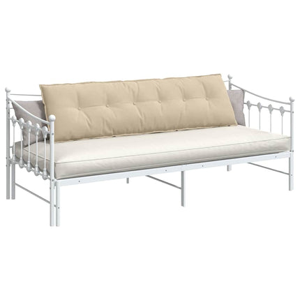 Rygpude Creme 180 x 50 cm Mikrofiberstof