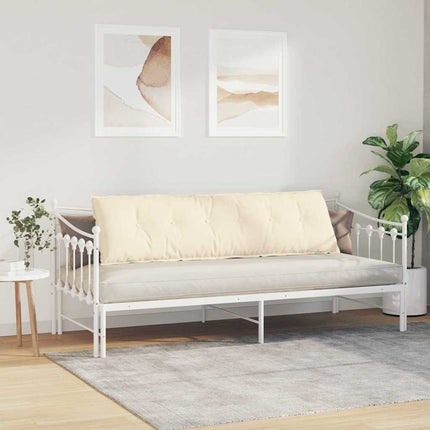 Rygpude Creme 180 x 50 cm Velourstof