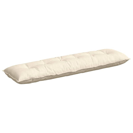 Rygpude Creme 180 x 50 cm Velourstof