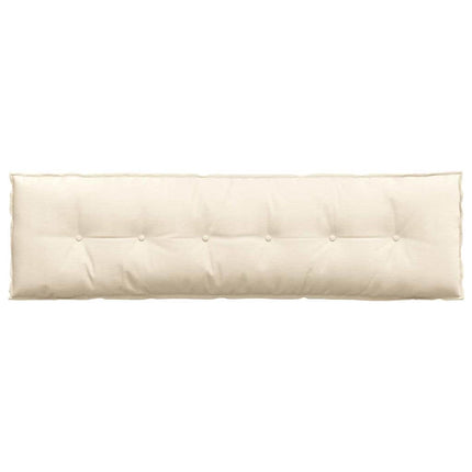 Rygpude Creme 180 x 50 cm Velourstof