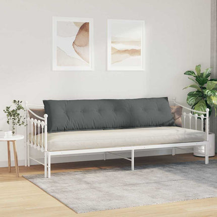 Rygpude Mørkegrå 200 x 19 x 50 cm Stof