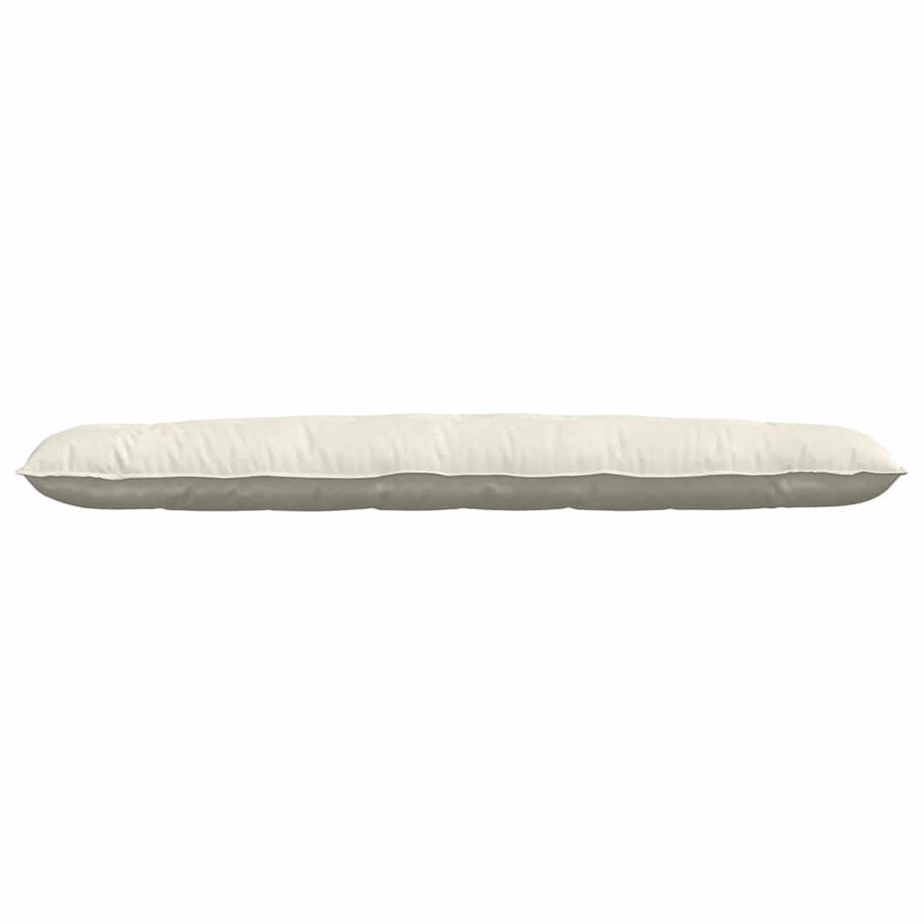 Rygpude Creme 200 x 50 cm Velourstof