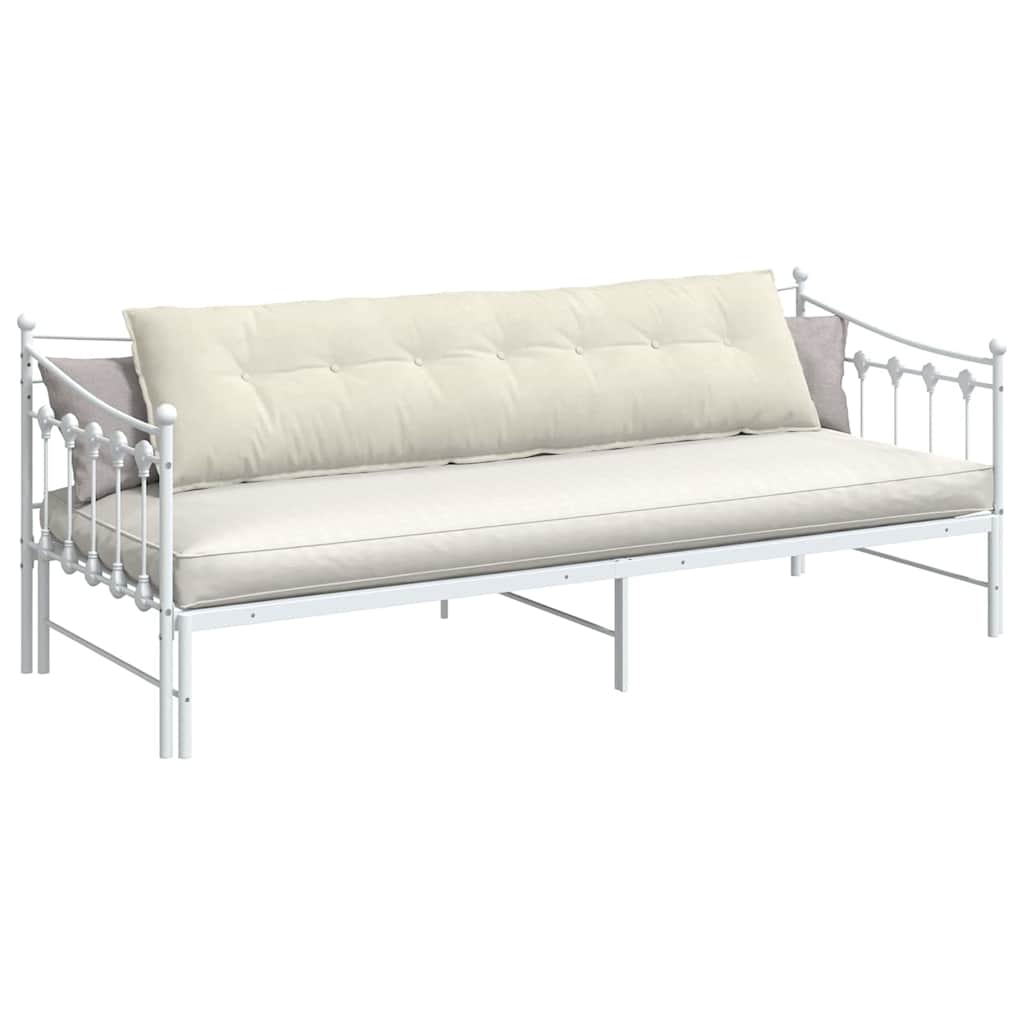 Rygpude Creme 200 x 50 cm Velourstof