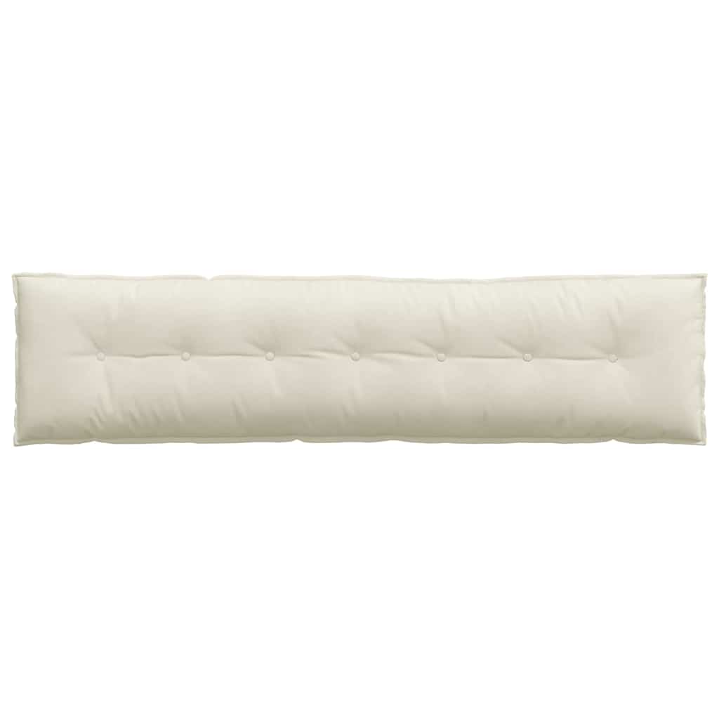 Rygpude Creme 200 x 50 cm Velourstof