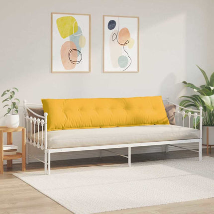Rygpude Lys Gul 200 x 50 cm Velourstof