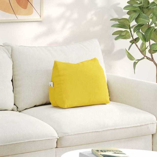 Rygpude Lys Gul 45 x 20 x 35 cm Stof