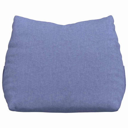 Rygpude Jeans blå 45 x 20 x 35 cm Stof