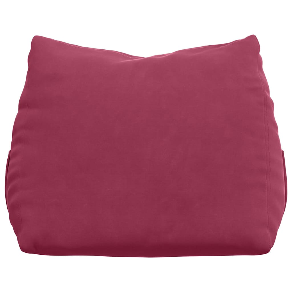 Rygpude Vinrød 45 x 20 x 35 cm Velourstof