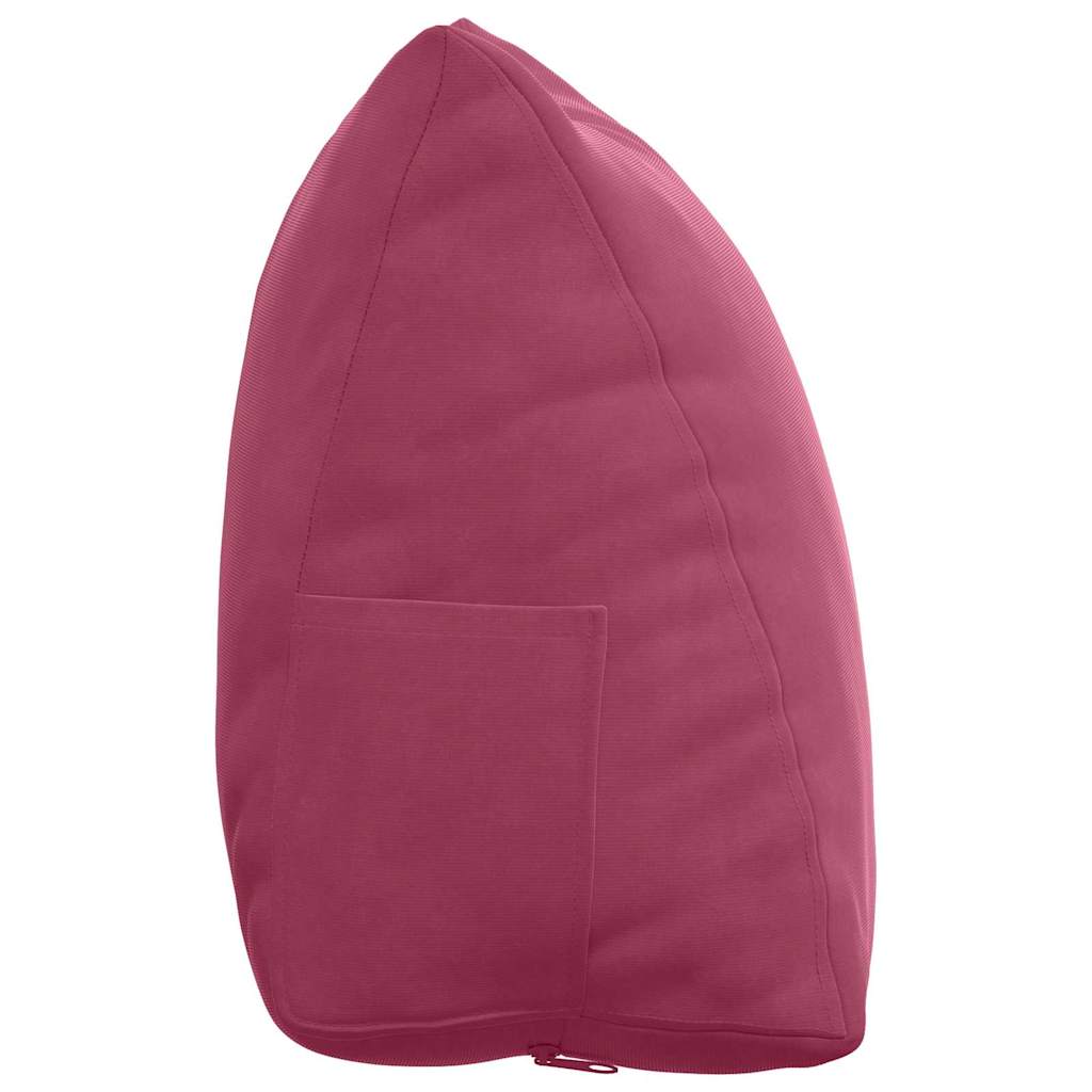 Rygpude Vinrød 45 x 20 x 35 cm Velourstof