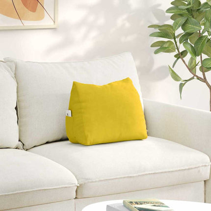 Rygpude Gul 45 x 20 x 35 cm Velourstof
