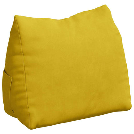 Rygpude Gul 45 x 20 x 35 cm Velourstof