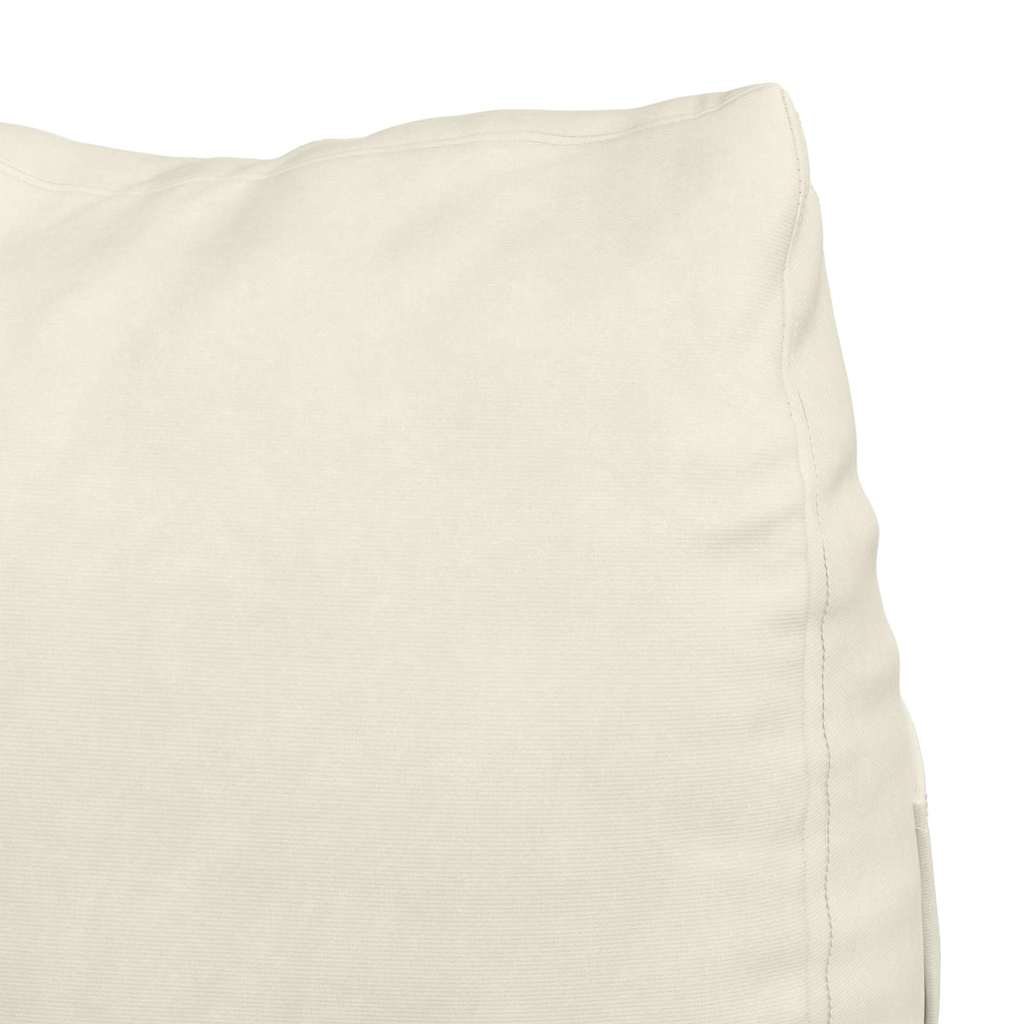 Rygpude Creme 45 x 20 x 35 cm Velourstof