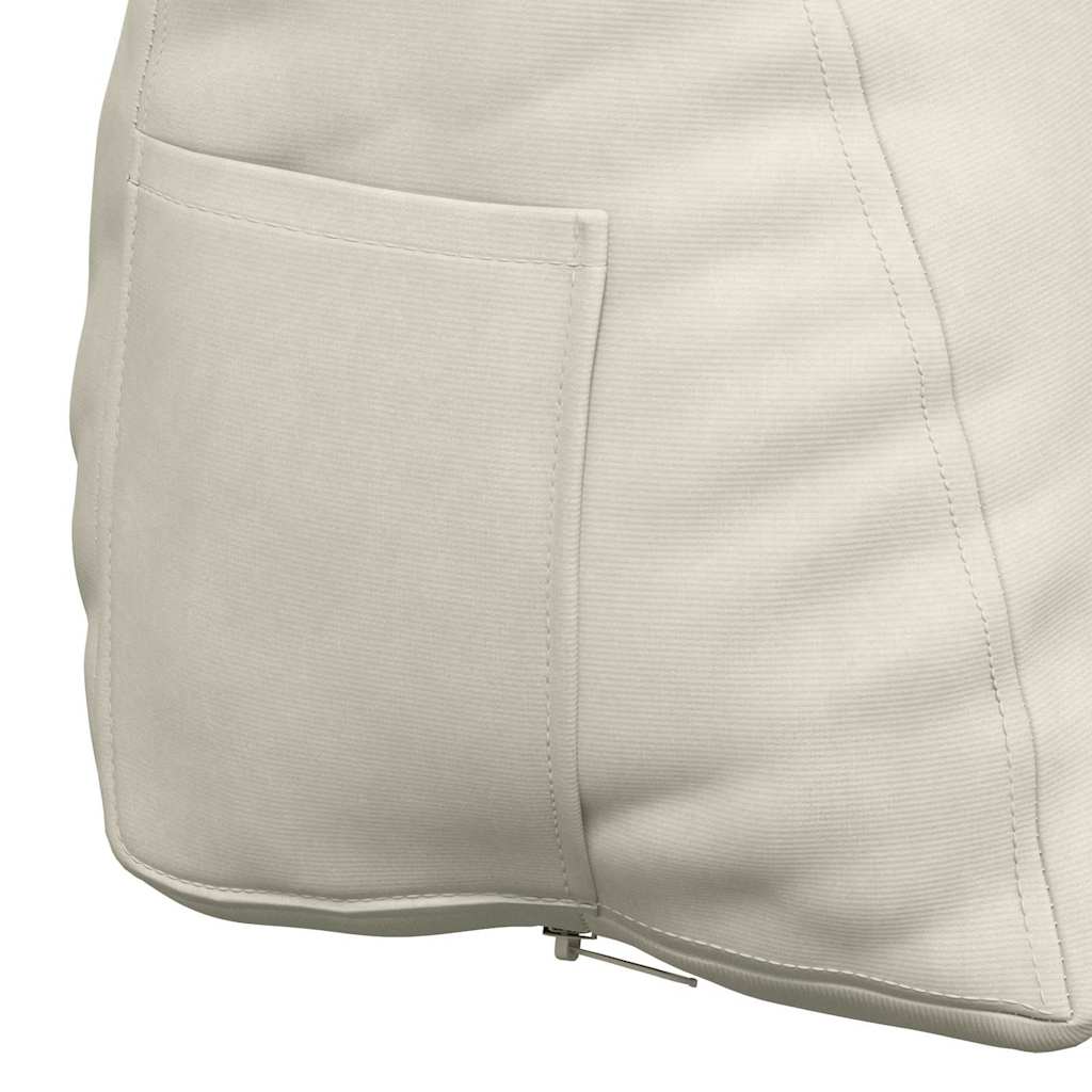 Rygpude Creme 45 x 20 x 35 cm Velourstof