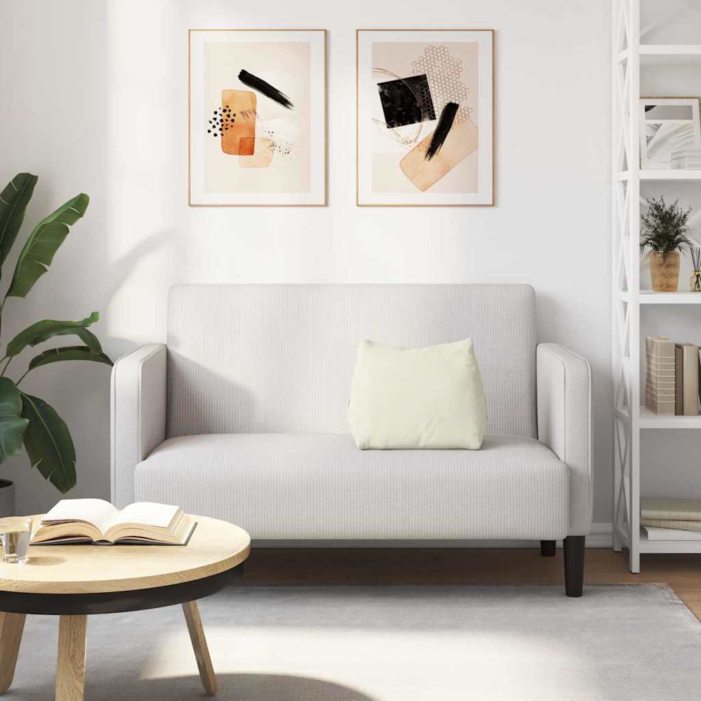 Rygpude Creme 45 x 20 x 35 cm Velourstof
