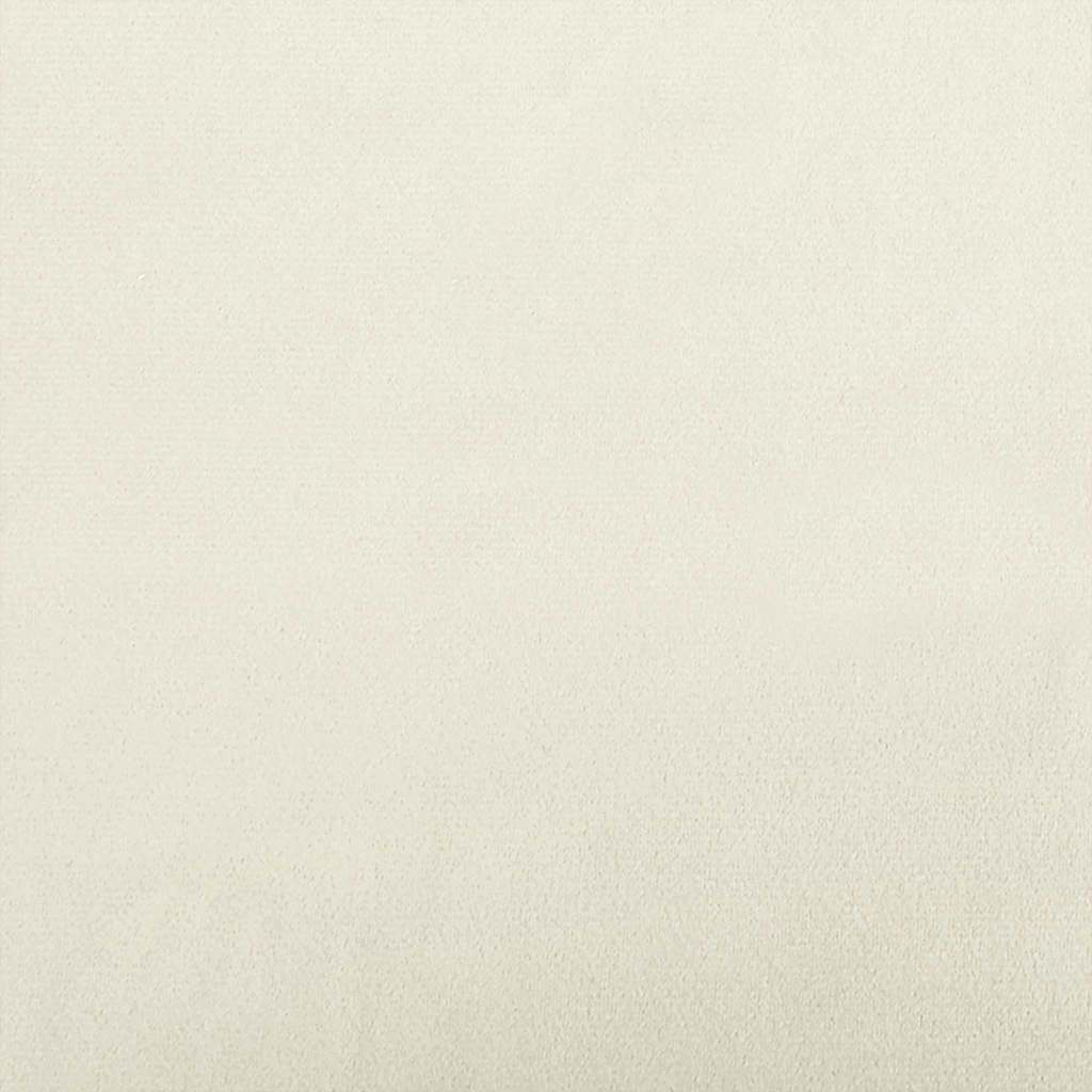 Rygpude Creme 45 x 20 x 35 cm Velourstof