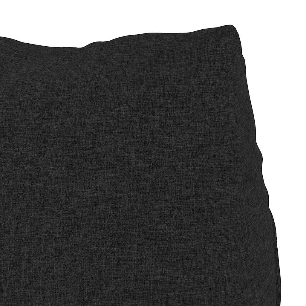 Rygpude Sort 60 x 20 x 50 cm Stof