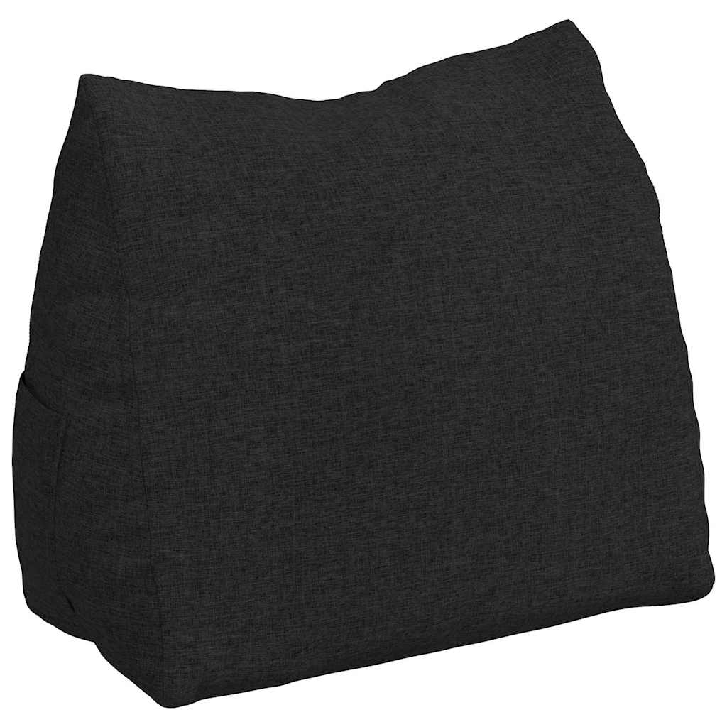 Rygpude Sort 60 x 20 x 50 cm Stof