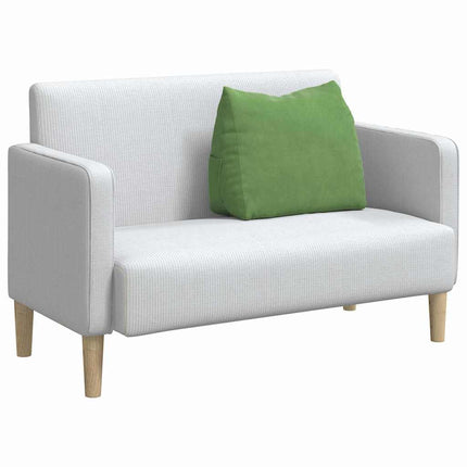 Rygpude Lys grøn 60 x 20 x 50 cm Velourstof