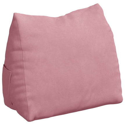Rygpude Lyserød 60 x 20 x 50 cm Velourstof