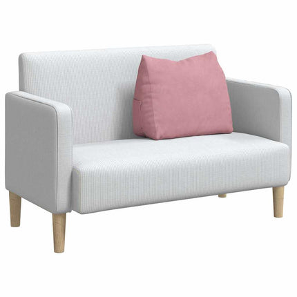 Rygpude Lyserød 60 x 20 x 50 cm Velourstof