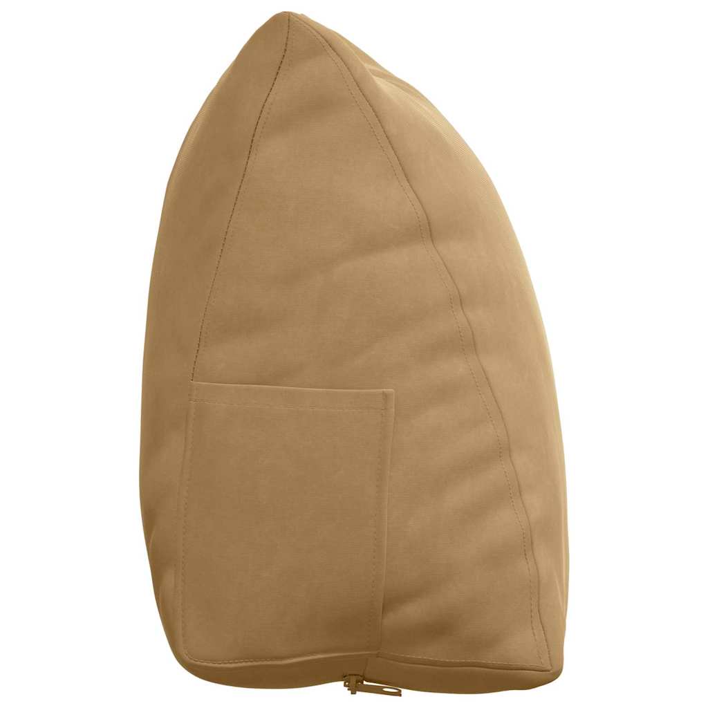 Rygpude Brun 60 x 20 x 50 cm Velourstof