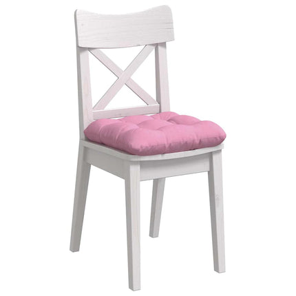 Sædepuder 4 pcs Lyserød 45 x 45 x 12 cm Stof