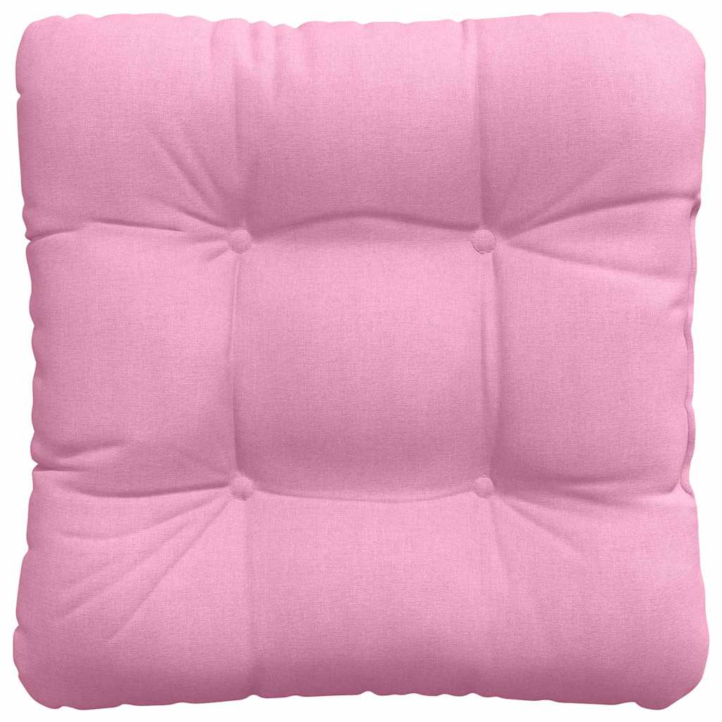 Sædepuder 4 pcs Lyserød 45 x 45 x 12 cm Stof