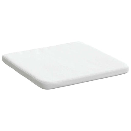 Sædepuder 4 pcs Hvid 40 x 40 x 3 cm Stof