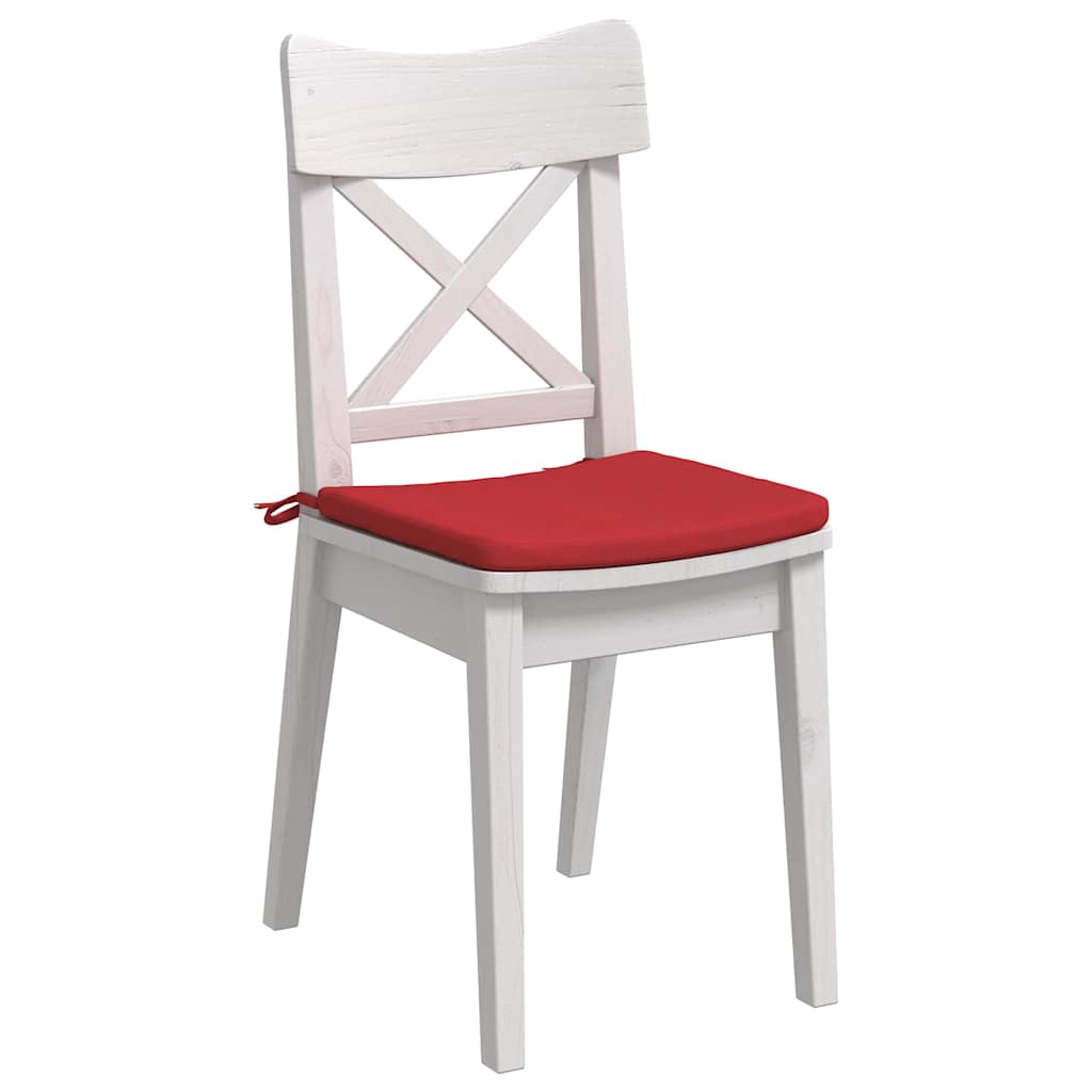 Sædepuder 4 pcs Rød 40 x 40 x 3 cm Stof
