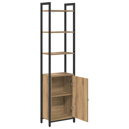 Bogskab 6 niveauer 40 x 24 x 161 cm Konstrueret træ